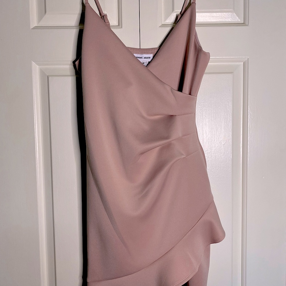 Sexy rose wrap dress